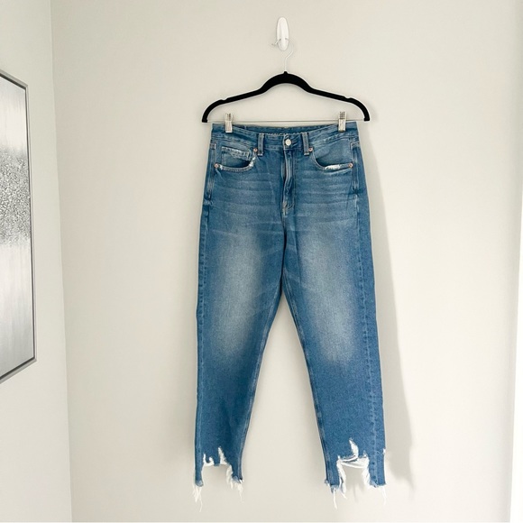 American Eagle Mom Jeans Frayed Hem - Picture 2 of 11